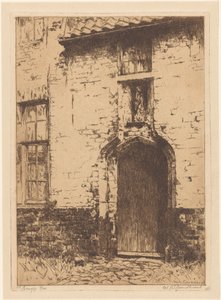 Brugge (eredeti cím az objektumon) alkotó: Willem Adrianus Grondhout (signed by artist)