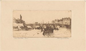 Pont de la Tournelle Párizsban alkotó: Willem Adrianus Grondhout (signed by artist)