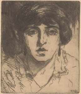 Egy ismeretlen nő portréja alkotó: Willem Adrianus Grondhout (signed by artist)