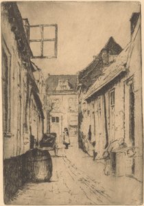 Voorburg utca (eredeti cím az objektumon) alkotó: Willem Adrianus Grondhout (signed by artist)