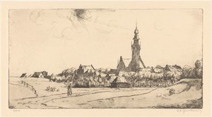 Veere (eredeti cím az objektumon) alkotó: Willem Adrianus Grondhout (signed by artist)