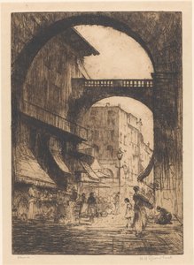 Verona (eredeti cím az objektumon) alkotó: Willem Adrianus Grondhout (signed by artist)