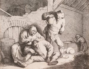 Tetűeltávolító, Anthonie Victoryns nyomán alkotó: Willem Basse