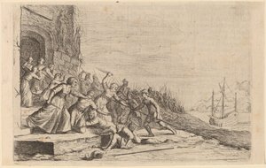 Szolón követői, akik megvédik a Vénusz templomát, 1634.