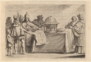 A Földgolyó felosztása Spanyolország és Portugália között, 1634.