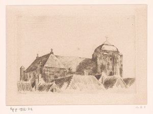 Kilátás a Veere-i Nagytemplomra Hajó a toronyban, Veere (eredeti cím)