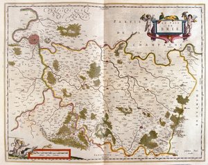 Canton de Brie, a Willem Blaeu által készített "Theatrum Orbis Terrarum, sive Atlas Novus"-ban, Amszterdam, Amszterdam alkotó: Willem Blaeu