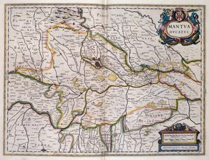 Mantovai Hercegség, térkép Willem Blaeu (1571-1638), Olaszország alkotó: Willem Blaeu