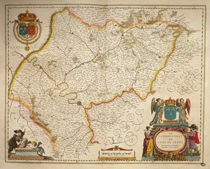 Ile-de-France, Franciaország szigete a Theatre of the World filmből, Willem Bleau, Amszterdam alkotó: Willem Blaeu