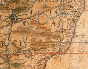 Nagy pár könyvtárgömb, a földi 1645/48, az égi 1630 után alkotó: Willem Blaeu