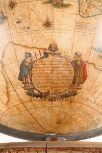 Nagy pár könyvtárgömb, a földi 1645/48, az égi 1630 után alkotó: Willem Blaeu