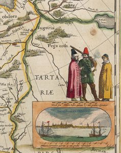 Tartária térképe, Willem Janszoon Blaeu, Atlas Maior vagy Novus Detail alkotó: Willem Blaeu