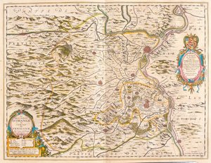 Orange és Avignon, a Willem Blaeu által készített "Theatrum Orbis Terrarum, sive Atlas Novus"-ban, Amszterdam, Amszterdam alkotó: Willem Blaeu