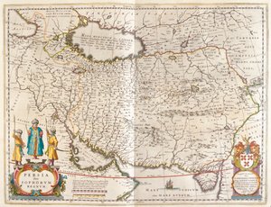 Perzsa Birodalom, Willem Blaeu, Amszterdam, "Theatrum Orbis Terrarum, sive Atlas Novus" című művében. alkotó: Willem Blaeu
