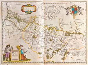 Piccardia, a Willem Blaeu által készített "Theatrum Orbis Terrarum, sive Atlas Novus"-ban, Amszterdam, Amszterdam alkotó: Willem Blaeu