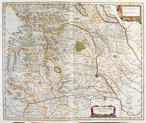 Piemont, Olaszország, az amszterdami Willem Blaeu "Theatrum Orbis Terrarum, sive Atlas Novus" című művében. alkotó: Willem Blaeu