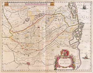 Rovigo, Olaszország, az amszterdami Willem Blaeu "Theatrum Orbis Terrarum, sive Atlas Novus" című művében. alkotó: Willem Blaeu