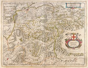 Savoie, Genf és a Leman-tó, Grenoble, Willem Blaeu, Amszterdam, "Theatrum Orbis Terrarum, sive Atlas Novus" című könyvében. alkotó: Willem Blaeu