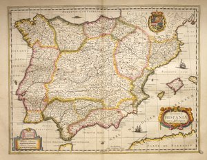 Spanyolország a World Theatre-ből, Willem Bleau, Amszterdam alkotó: Willem Blaeu