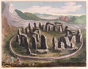 Stonehenge, a Willem Blaeu által készített "Theatrum Orbis Terrarum, sive Atlas Novus"-ban, Amszterdam, Amszterdam alkotó: Willem Blaeu