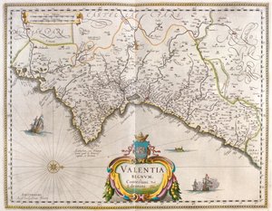 Valencia, a Willem Blaeu által készített "Theatrum Orbis Terrarum, sive Atlas Novus"-ban, Amszterdam, Amszterdam alkotó: Willem Blaeu