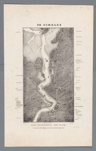 A Scheldt séta Fort Bathtől Antwerpenig, 1832 A Scheldt Antwerpentől Bathig (cím az objektumon) alkotó: Willem Charles Magnenat