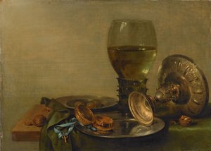 Csendélet egy ezüst Tazza alkotó: Willem Claesz. Heda