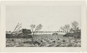 Gátszakadás Dreumelben, 1855