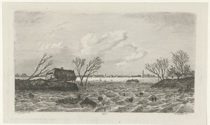 Gátszakadás Dreumel közelében, 1855
