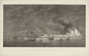Antwerpen márkaképe és lövöldözés 1830. október 27-én, Z. Exc.e Luit.t Gener.l báró D.H. parancsnoksága alatt. alváz; a Z.M. század pozíciójával a tengeri kapitány, Jonkh.r J.E. parancsnoksága alatt. Lewe van Aduard (cím az obj