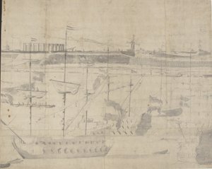 A holland flotta a Copenhagen Red 1658-on alkotó: Willem I van de Velde