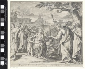 Krisztus megáldja a gyermekeket alkotó: Willem Isaacsz. van Swanenburg