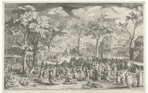 Városi vásár, kb. 1610 alkotó: Willem Isaacsz. van Swanenburg