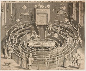 Leydenben az anatómiai színház terme alkotó: Willem Isaaksz Swanenburgh