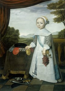 Johannes van Rees (1662-1690/91), Elisabeth van Oosten féltestvérének portréja gyermekként alkotó: Willem Jansz. Ploy (attributed to)