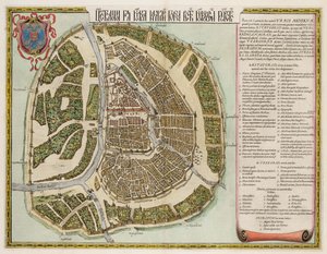 A 16. századi moszkvai Kreml térkép Castellum Urbis Moskvae, 1662