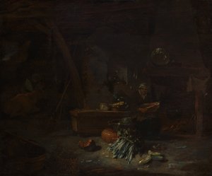 Egy konyha belseje, kb. 1642-44. alkotó: Willem Kalf