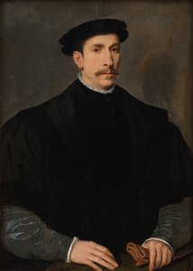 Egy férfi portréja alkotó: Willem Key