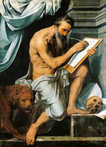 Szent Jeromos (olaj, tölgyfa panelen) alkotó: Willem Key