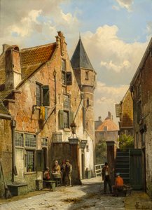 Leiden látképe, 1891