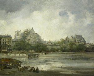 Nantes látképe alkotó: Willem Leendert Bruckman
