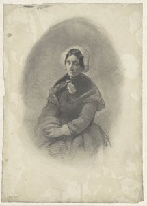Ovális női portré alkotó: Willem Maris