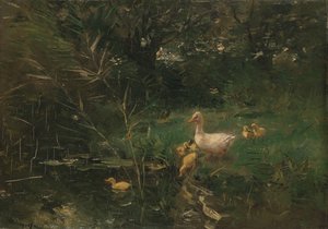 kiskacsák alkotó: Willem Maris