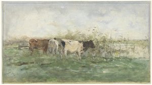 Tehenek egy tócsánál alkotó: Willem Maris