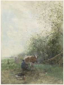 Fejési idő alkotó: Willem Maris