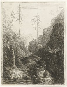 Sziklás táj alkotó: Willem Matthias Jan van Dielen