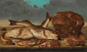 Csendélet halakkal alkotó: Willem Ormea