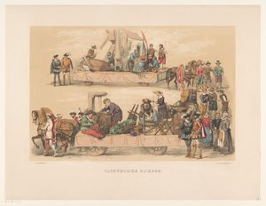 Az utrechti maskara ötödik csoportja 1856-ban Természeti erőforrás (cím az objektumon) Hazánk a 17. század közepe táján, javasolta H.H. diákok, a Mutua Fides tagjai, az Utrechtsche Hoogeschool 220. évfordulója alkalmából,