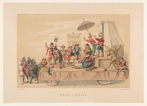 Az utrechti maskarás hatodik csoportja 1856-ban Boldog karácsonyt (cím a tárgyon) Hazánk a 17. század közepe táján, javasolta H.H. diákok, a Mutua Fides tagjai, az Utrechtsche Hoogeschool 220. évfordulója alkalmából, 25-én.