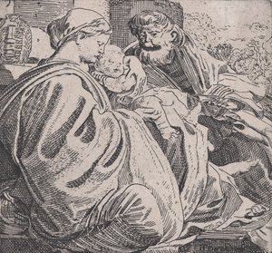 Pihenő Szent Család, kb. 1615.